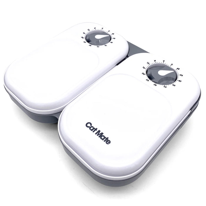 Cat Mate C200 Two Meal Automatic Dry and Wet Food Pet Feeder