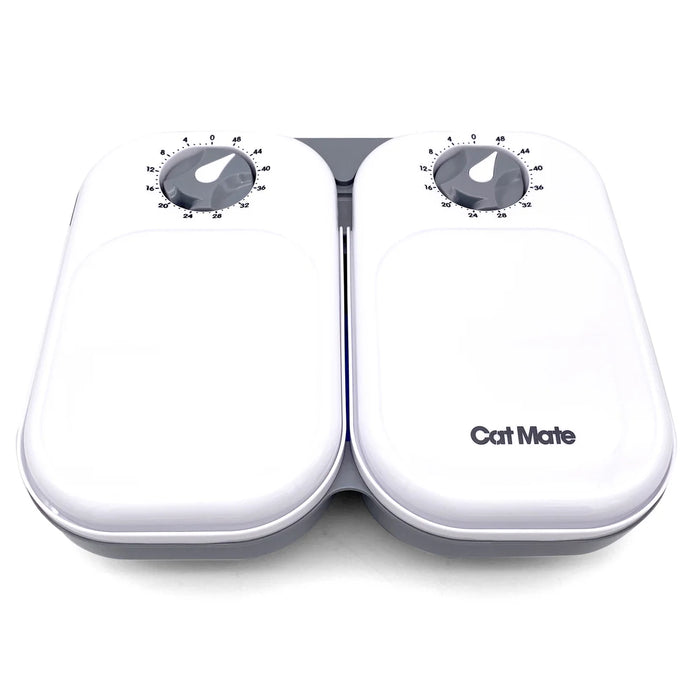 Cat Mate C200 Two Meal Automatic Dry and Wet Food Pet Feeder