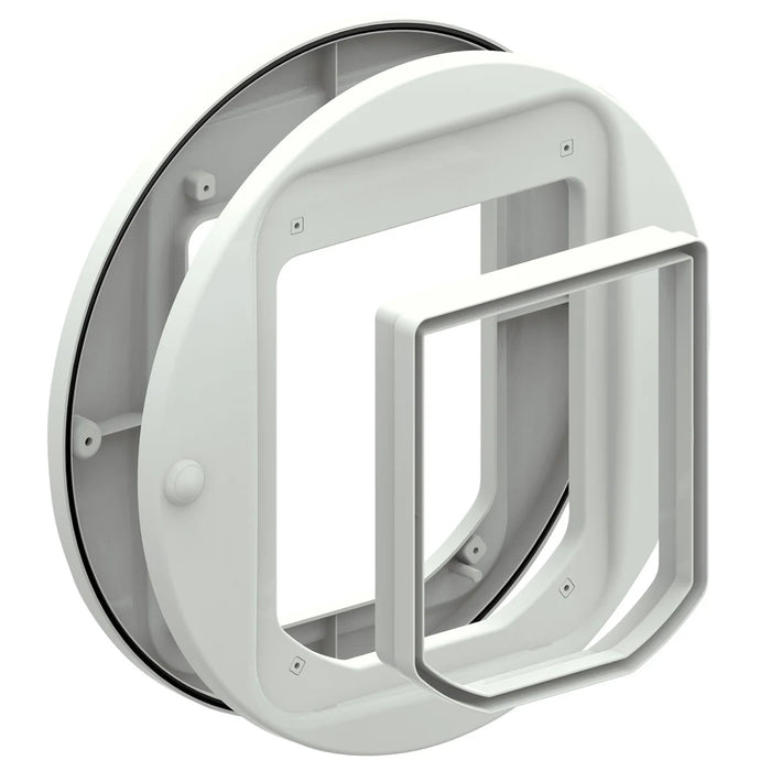 Cat Mate White Cat Flap Adapter Kit For Walls And Glass Panels