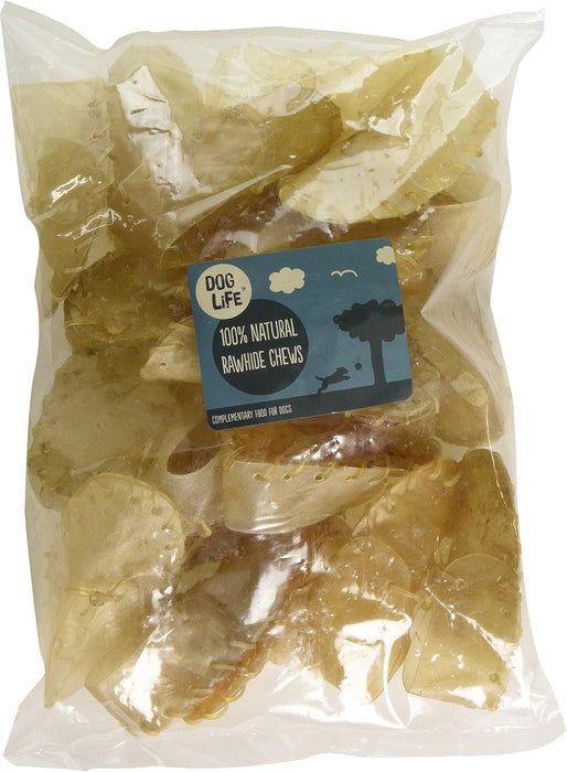 Dog Life 5" Small Rawhide Shoe Chews Pack Of 20