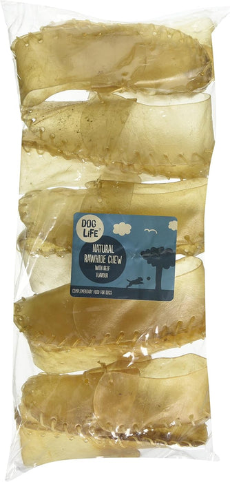 Dog Life 8" Large Rawhide Shoe Chews Pack Of 10