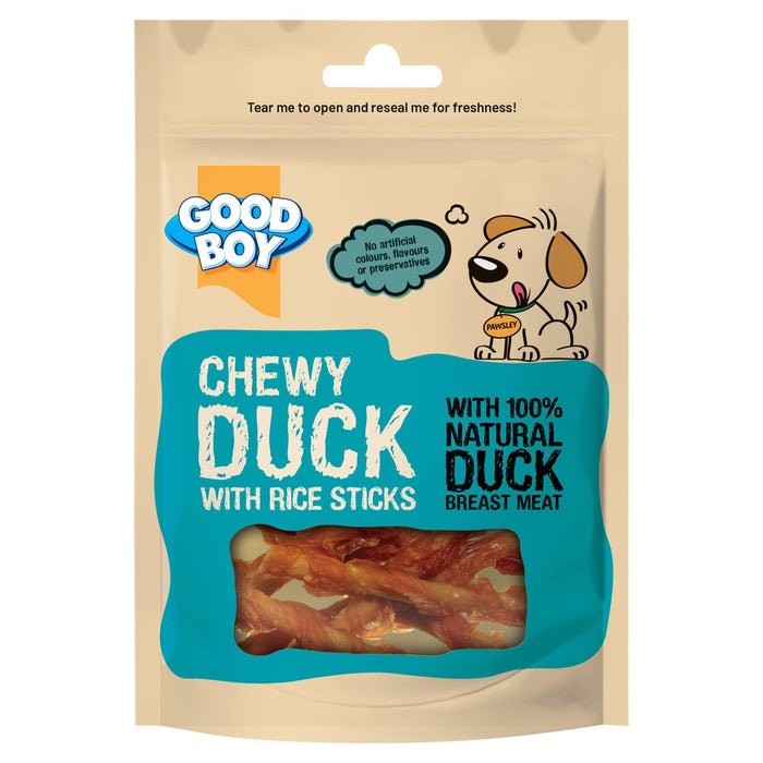 Good Boy Chewy Duck With Rice Sticks 70g Case Of 10