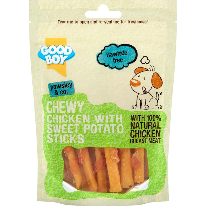 Good Boy Chewy Chicken With Sweet Potato Sticks 90g Case Of 10