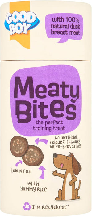 Good Boy Meaty Bites Duck With Rice 70g Case Of 6
