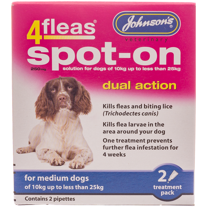 Johnsons 4Fleas Spot On For Medium Dogs