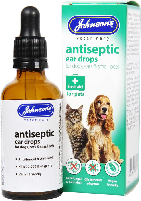 Johnsons Antiseptic Ear Drops For Pets