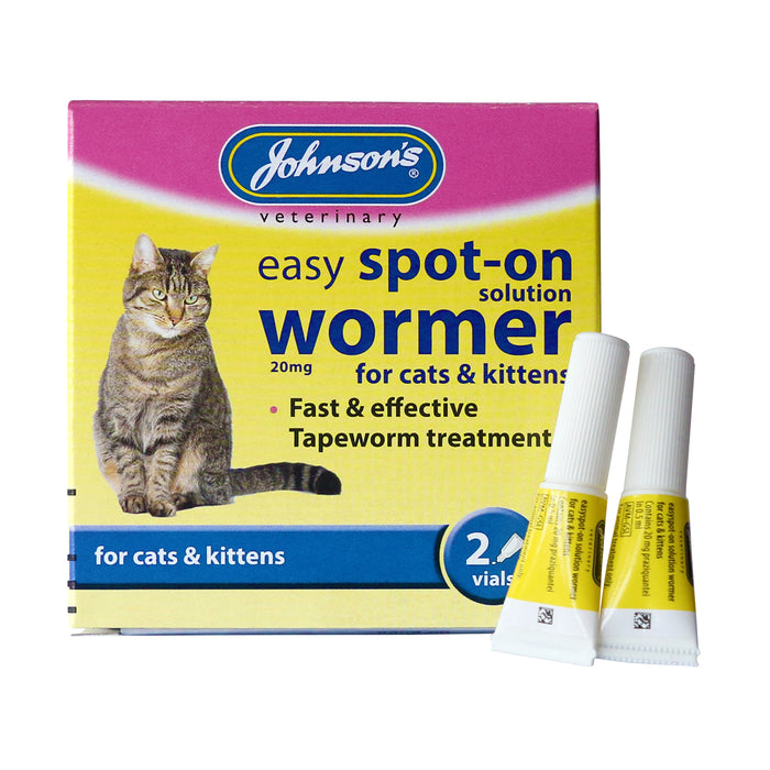 Johnsons Easy Spot On Wormer For Cats And Kittens