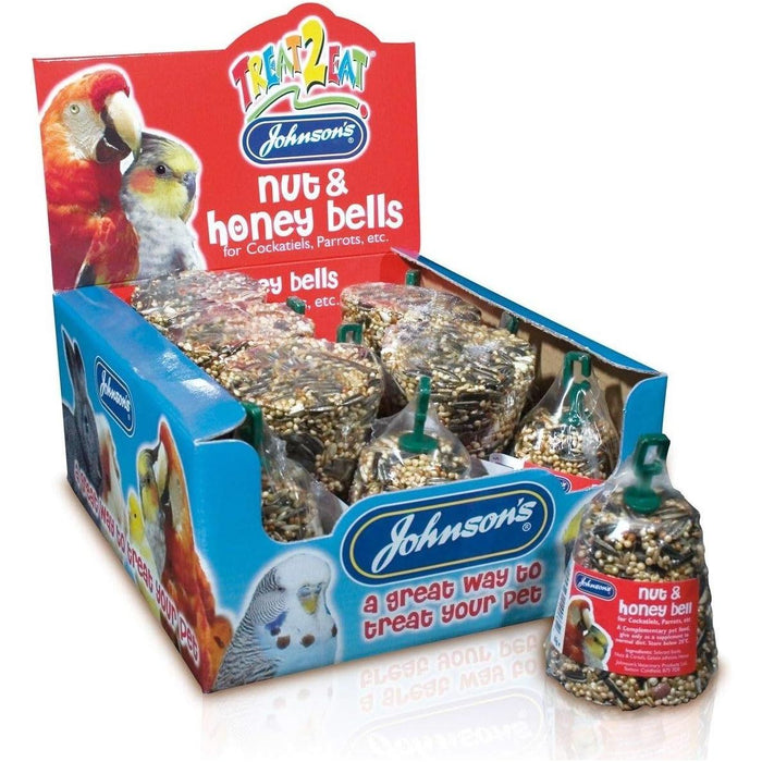 Johnsons Nut And Honey Bells For Birds Case Of 15