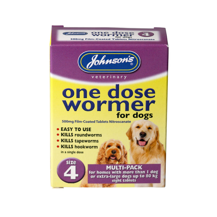 Johnsons One Dose Wormer For Dogs Multipack