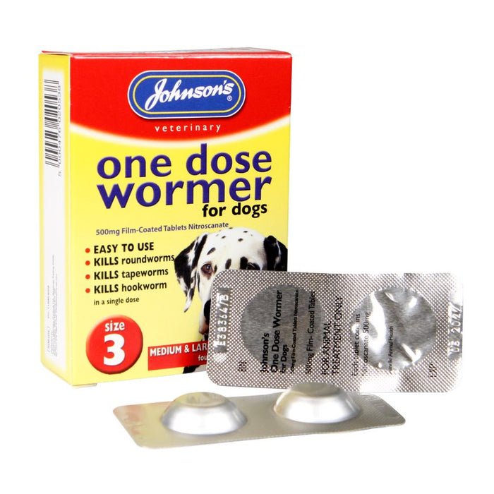 Johnsons One Dose Wormer For Large Dogs