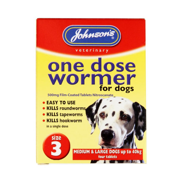Johnsons One Dose Wormer For Large Dogs