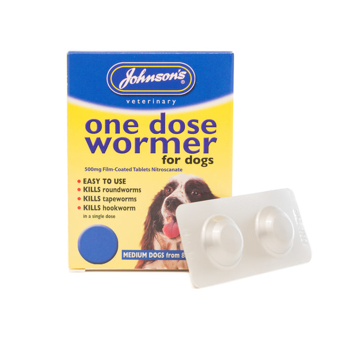 Johnsons One Dose Wormer For Medium Dogs