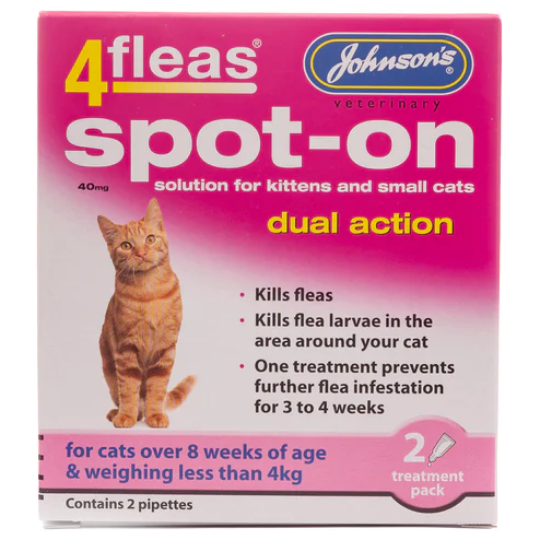Johnsons 4Fleas Spot On For Small Cats And Kittens