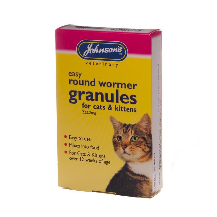 Johnsons Easy Round Wormer Granules For Cats And Kittens