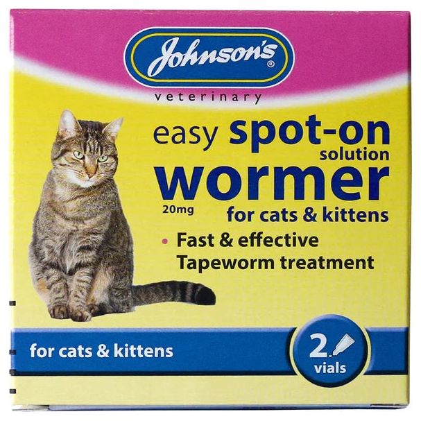 Johnsons Easy Spot On Wormer For Cats And Kittens