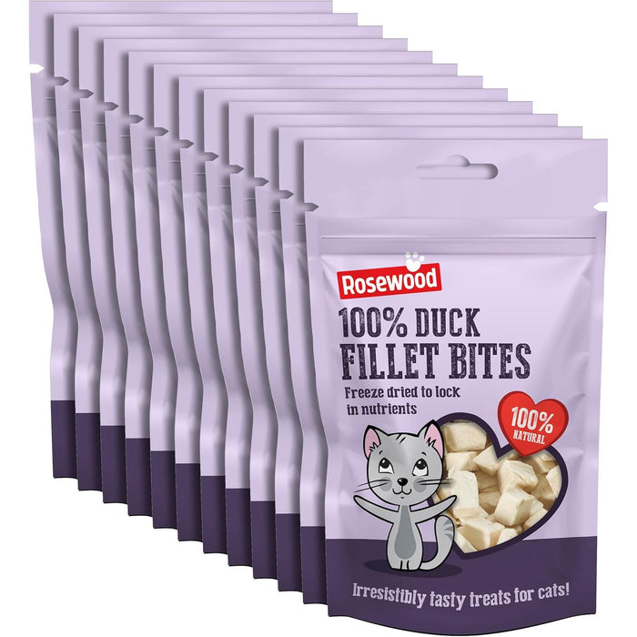 Rosewood Duck Freeze Dried Cat Treats 15g Case Of 12
