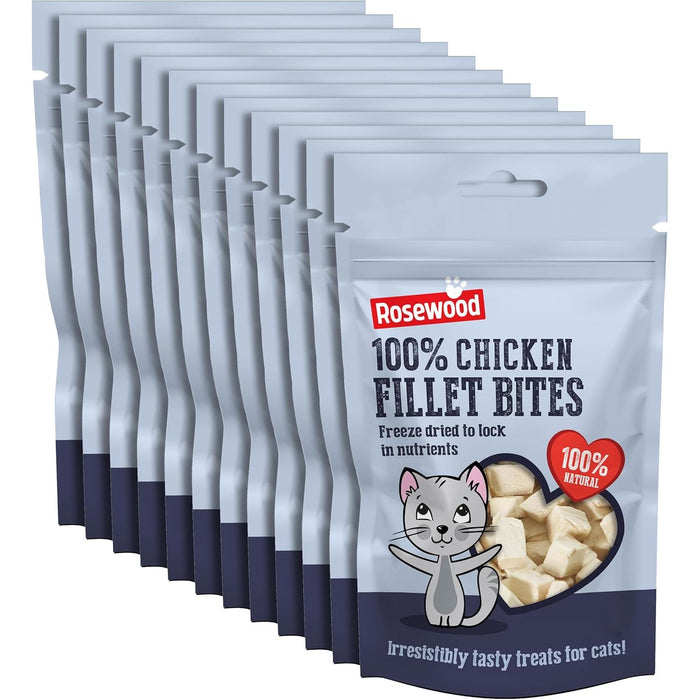 Rosewood Chicken Freeze Dried Cat Treats 15g Case Of 12