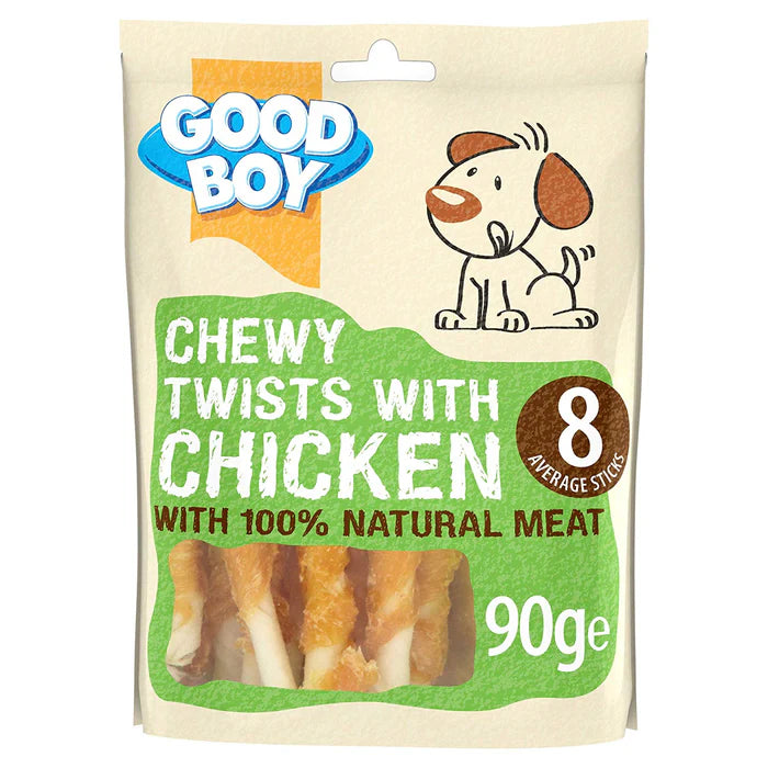 Good Boy Chewy Chicken Twists 90g Case Of 10