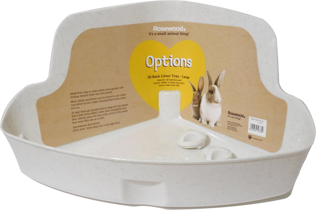 Rosewood Small Animal Corner Litter Tray