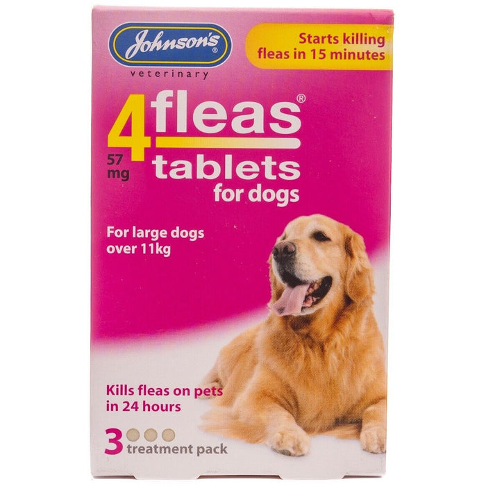 Johnsons 4fleas Tablets for Large Dogs 3 Tablets