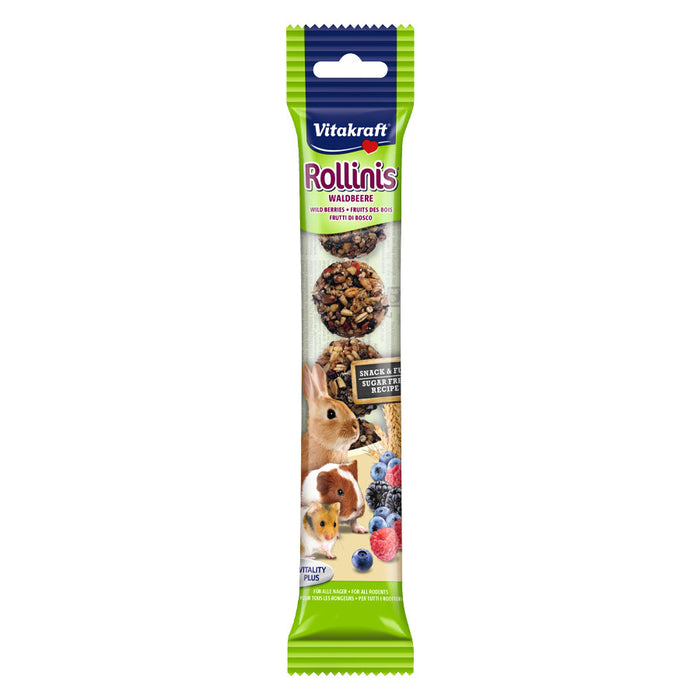 Vitakraft Wild Berries Rollinis Small Animal Ball Treats Full Case Of 12 Packs
