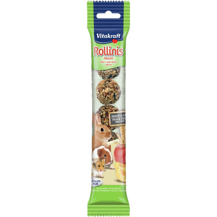 Vitakraft Rollinis With Fruit Small Animal Ball Treats Full Case Of 12 Packs
