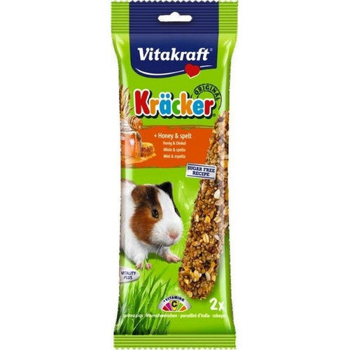 Vitakraft Kracker Honey And Spelt Guinea Pig Sticks 2Pcs Case Of 5 Packs