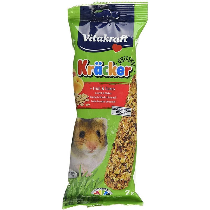 Vitakraft Kracker Fruit And Flakes Hamster Sticks 2Pcs Case Of 5 Packs
