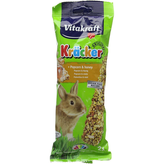 Vitakraft Kracker Popcorn And Honey Rabbit Sticks 2Pcs Case Of 5 Packs