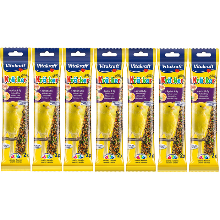 Vitakraft Apricot And Fig Canary Fruit Sticks Case Of 7 Packs