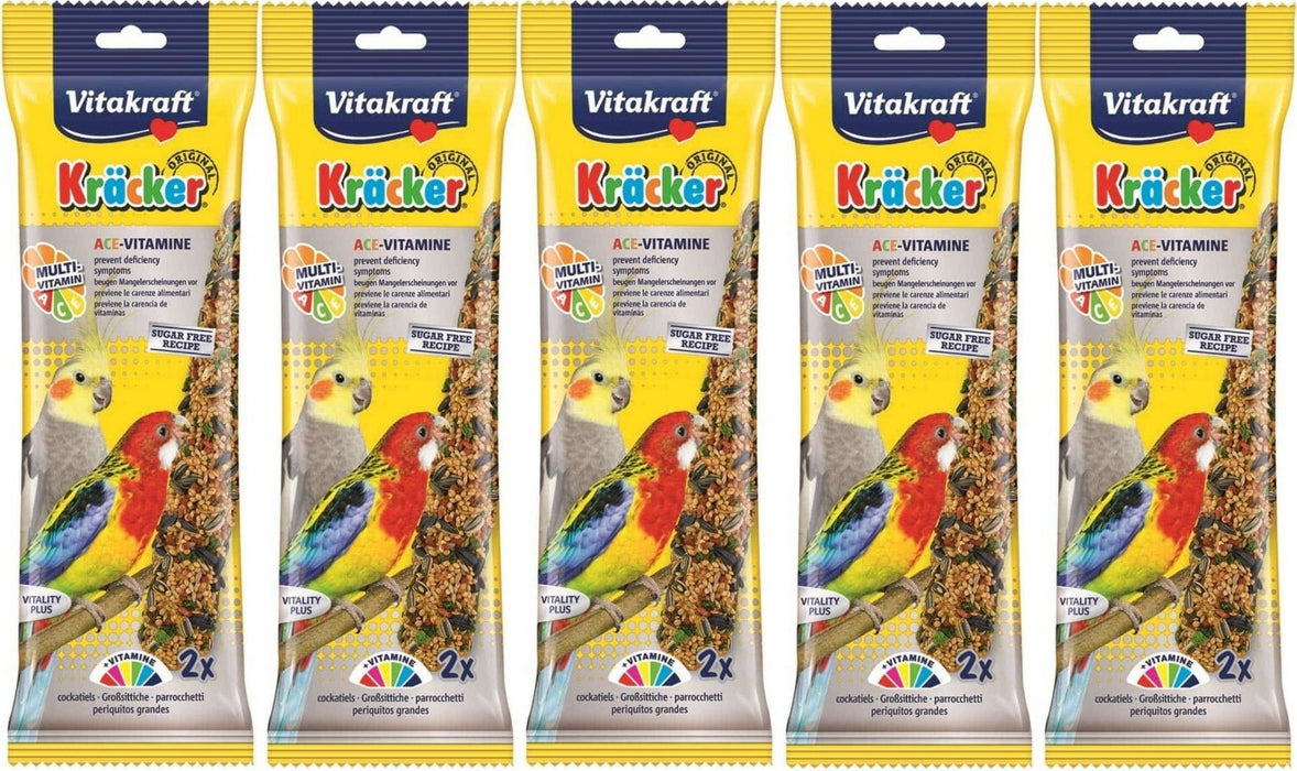 Vitakraft Kracker Multivitamin Cockatiel Sticks 2Pcs Case Of 5 Packs