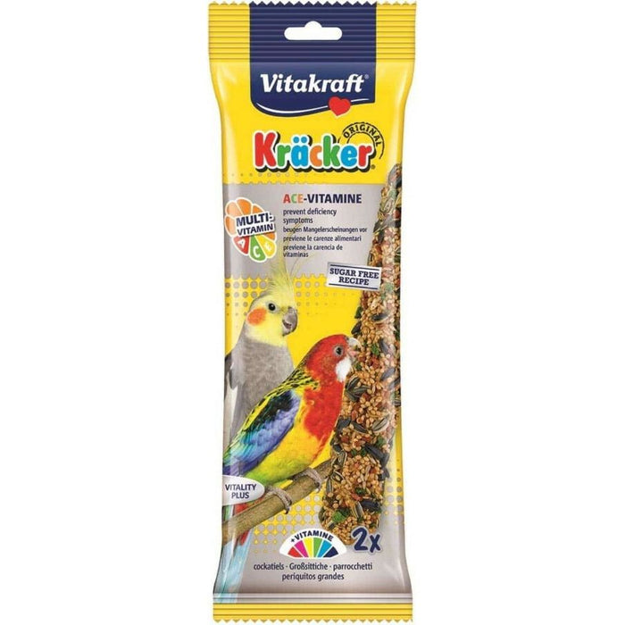 Vitakraft Kracker Mixed Pack Cockatiel Sticks 2Pcs Case Of 5 Packs