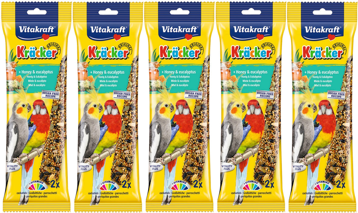 Vitakraft Kracker Honey And Eucalyptus Cockatiel Sticks 2Pcs Case Of 5 Packs