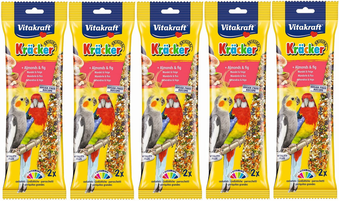 Vitakraft Kracker Almonds And Fig Cockatiel Sticks 2Pcs Case Of 5 Packs