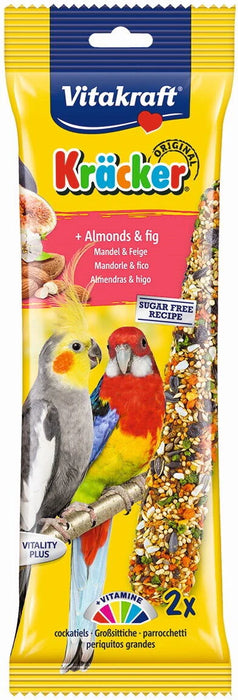 Vitakraft Kracker Almonds And Fig Cockatiel Sticks 2Pcs Case Of 5 Packs
