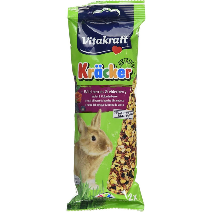 Vitakraft Kracker Wild Berries Rabbit Sticks 2Pcs Case Of 5 Packs