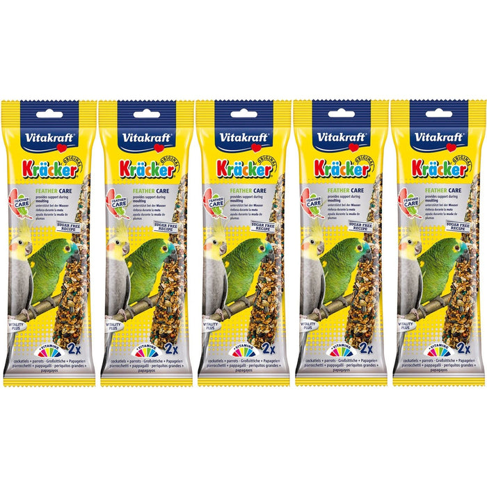 Vitakraft Kracker Cockatiel Feather Care Sticks 2Pcs Case Of 5 Packs