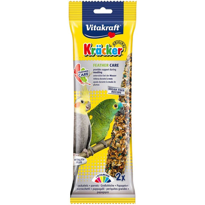 Vitakraft Kracker Cockatiel Feather Care Sticks 2Pcs Case Of 5 Packs