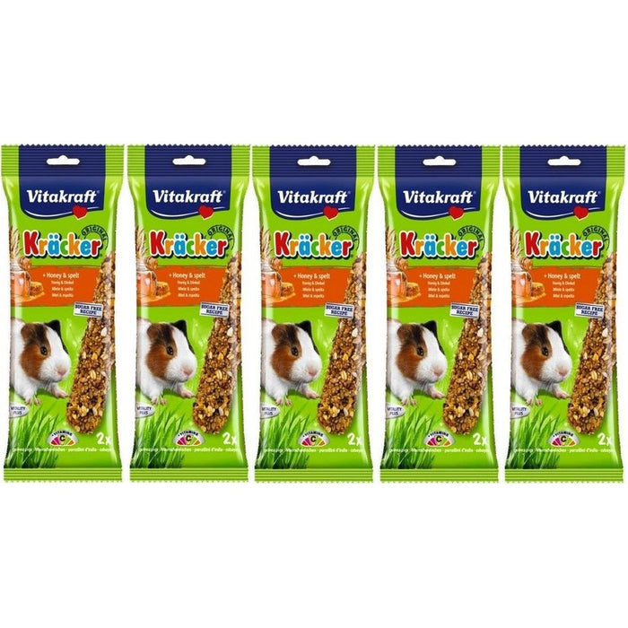 Vitakraft Kracker Honey And Spelt Guinea Pig Sticks 2Pcs Case Of 5 Packs