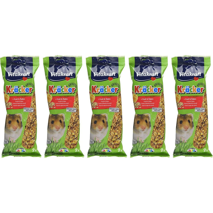 Vitakraft Kracker Fruit And Flakes Hamster Sticks 2Pcs Case Of 5 Packs