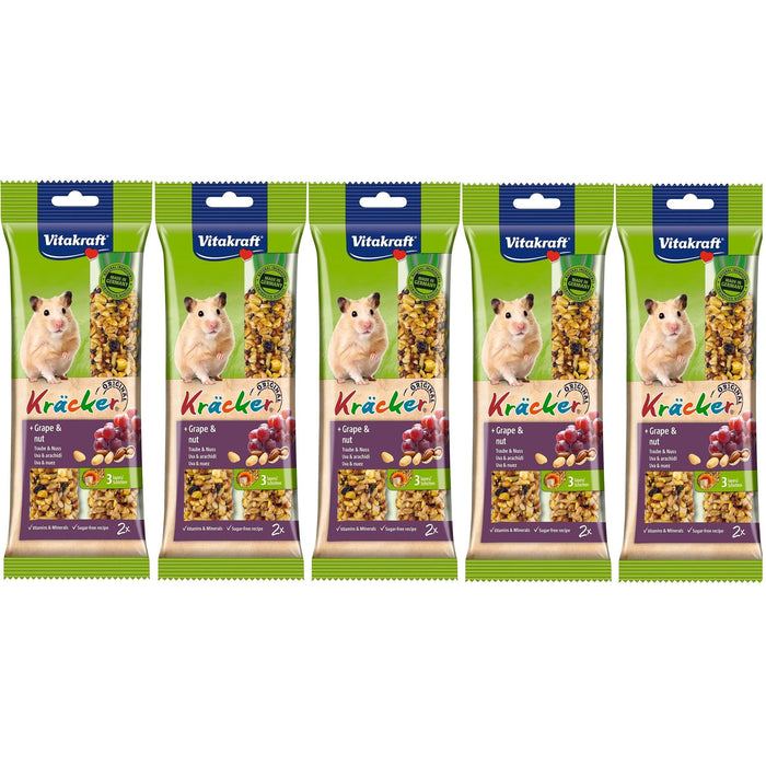 Vitakraft Kracker Grape And Nut Hamster Sticks 2Pcs Case Of 5 Packs
