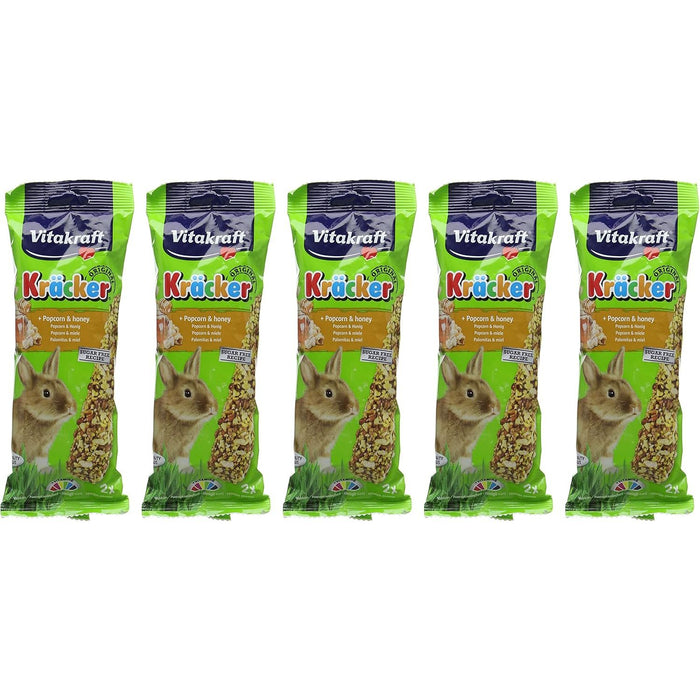 Vitakraft Kracker Popcorn And Honey Rabbit Sticks 2Pcs Case Of 5 Packs