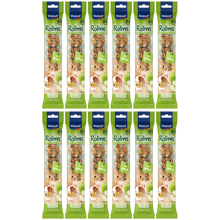 Vitakraft Rollinis With Apple Small Animal Ball Treats Full Case Of 12 Packs