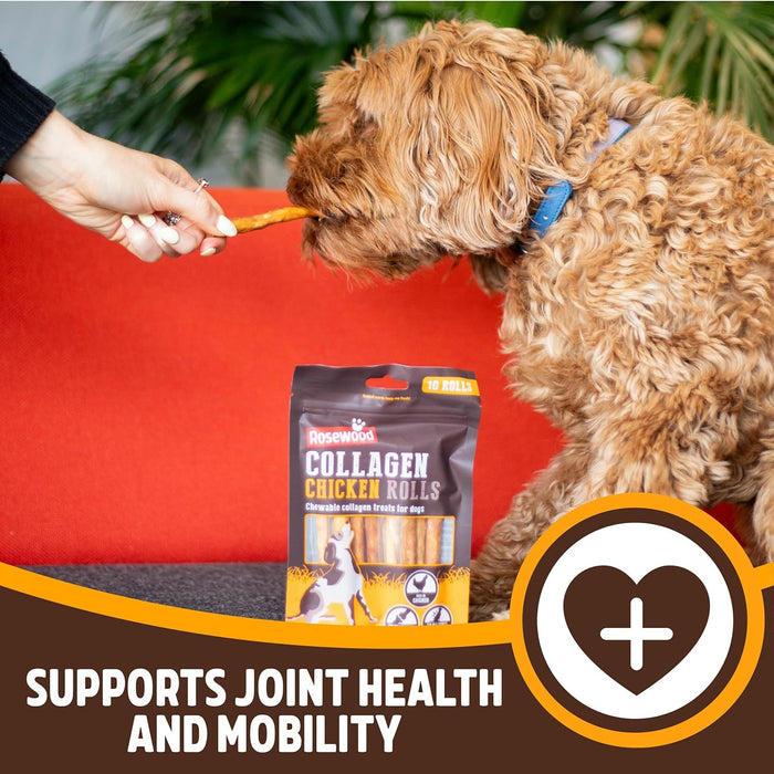 Rosewood Collagen Chicken Rolls For Dogs (Full Case of 12 Packs)