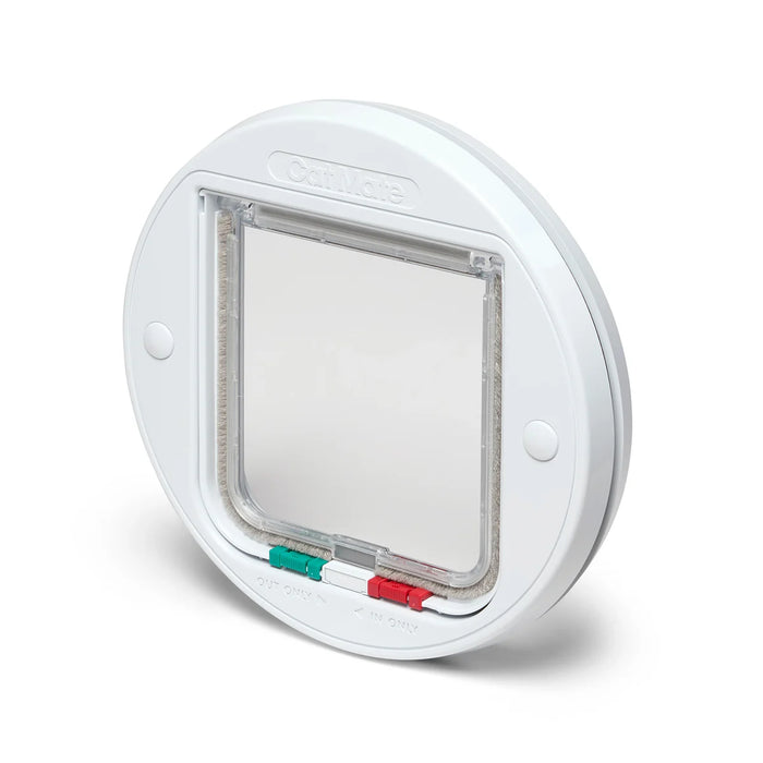 Cat Mate Glass Fitting Cat Flap White (210W)
