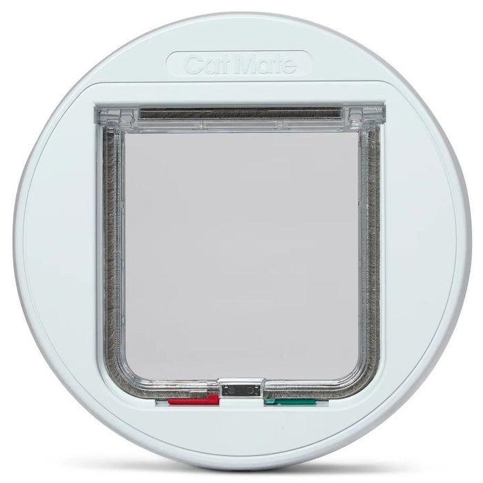Cat Mate Glass Fitting Cat Flap White (210W)