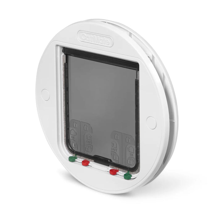 Cat Mate Large Glass Fitting Cat Flap White (357W)