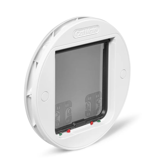 Cat Mate Large Glass Fitting Cat Flap White (357W)