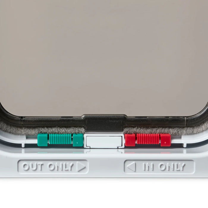 Cat Mate White 4 Way Locking Cat Flap With Liner (235W)