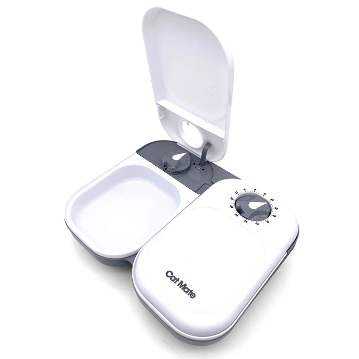 Cat Mate C200 Two Meal Automatic Dry and Wet Food Pet Feeder